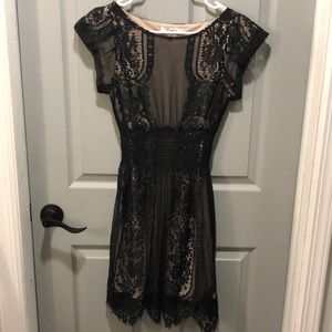 Black and nude dress